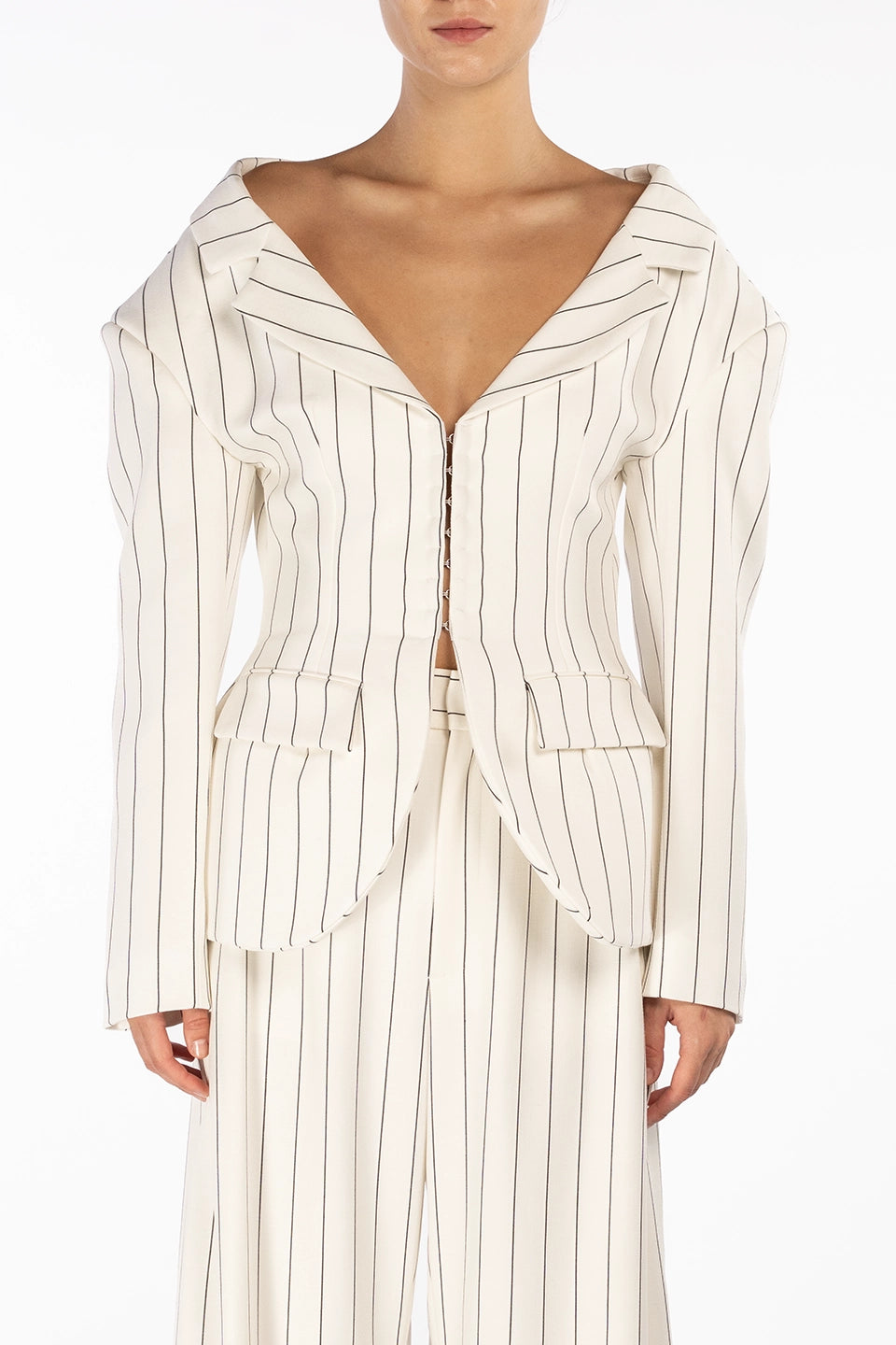 Shop online trendy White Women blazers, Jacket from Giuseppe Di Morabito Fashion designer. Product gallery 1