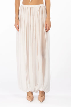 Giuseppe Di Morabito | White Mesh Trouser