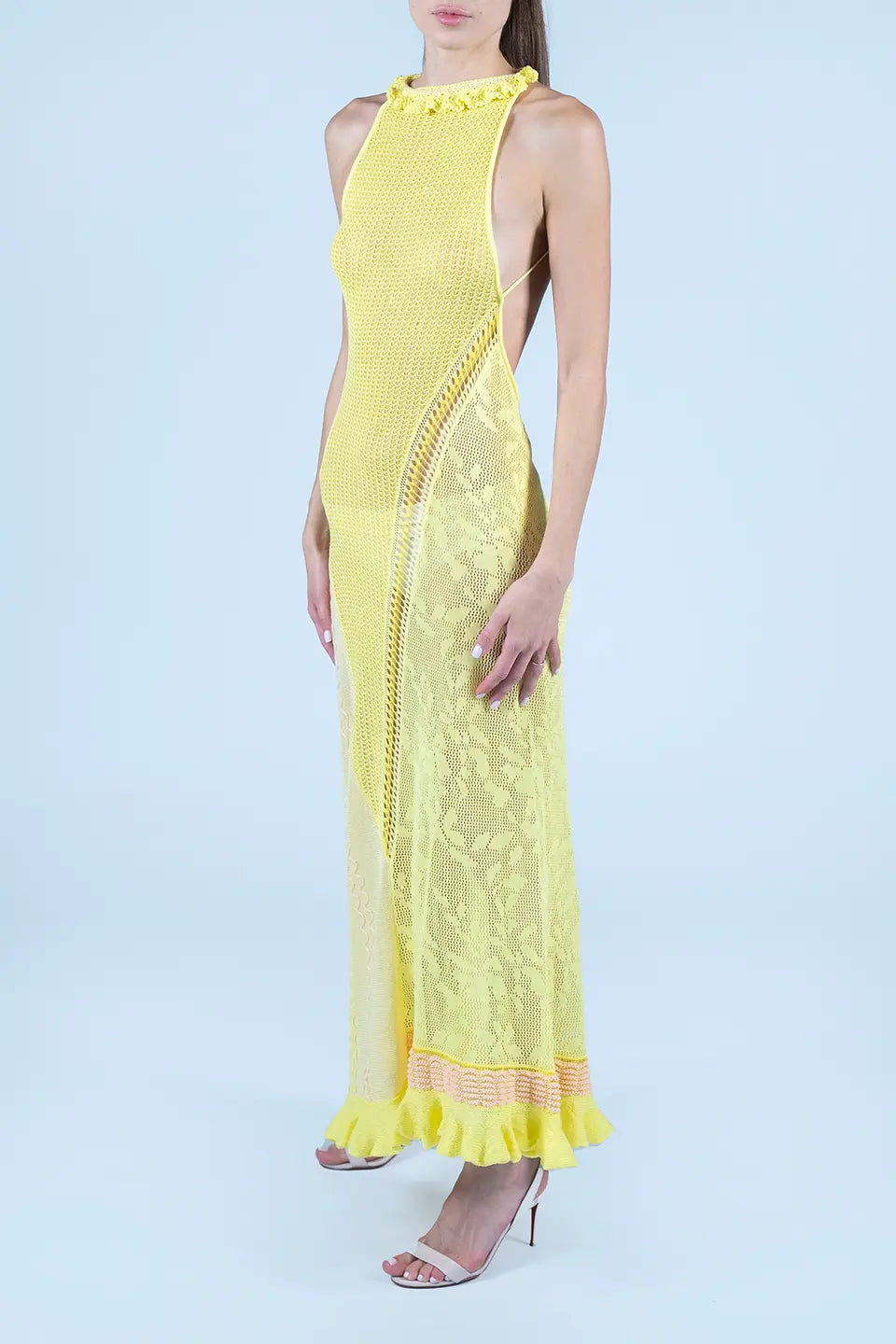 Designer Yellow Maxi dresses, shop online with free delivery in UAE. Product gallery 2