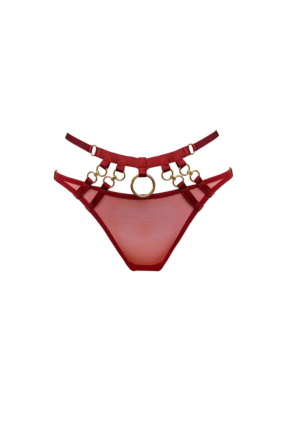 Atelier Bordelle Kleio Open Back Brief Burnt Red Front. Product gallery 1