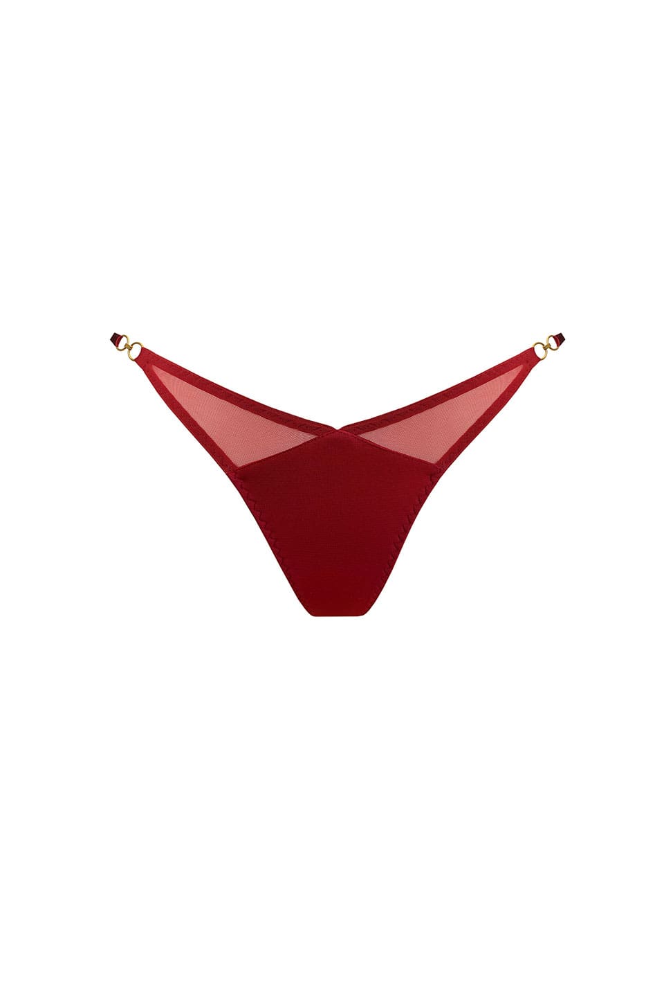 Atelier Bordelle Kleio Thong Burnt Red front. Product gallery 1