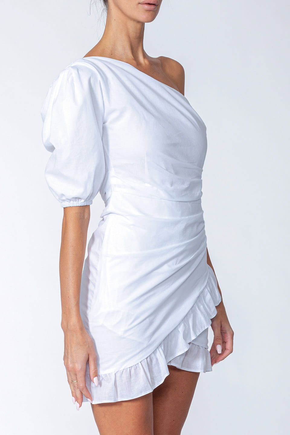 Thumbnail for Product gallery 2, Trendy dress from fashion designer to shop online in UAE. Free delivery white short dress