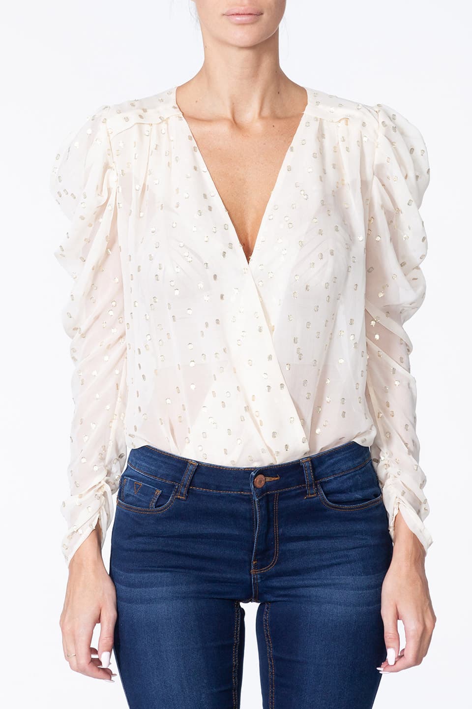 Designer White Women blouses, shop online with free delivery in UAE. Product gallery 7