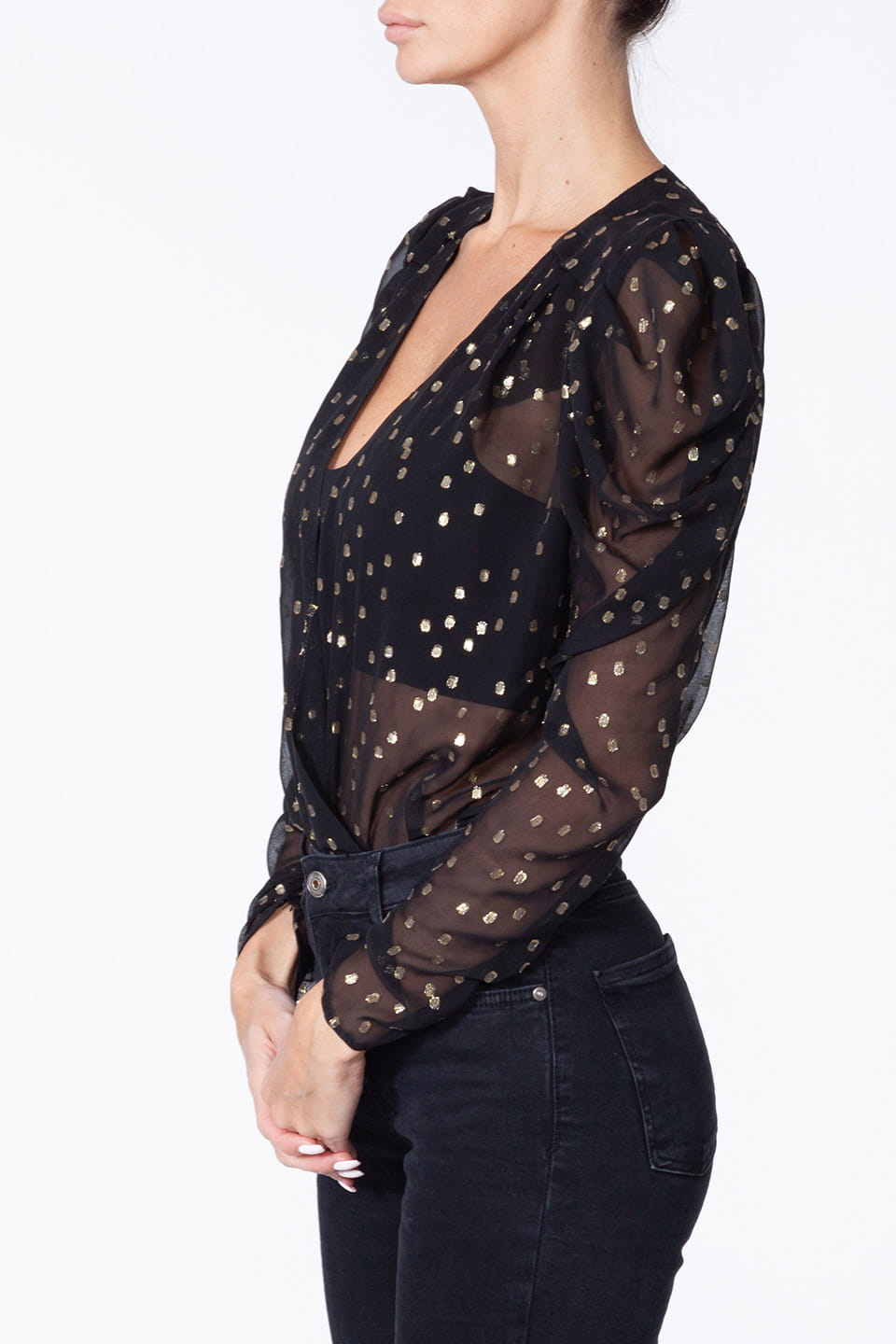 Thumbnail for Product gallery 2, Buy Nima Black Body Blouse 