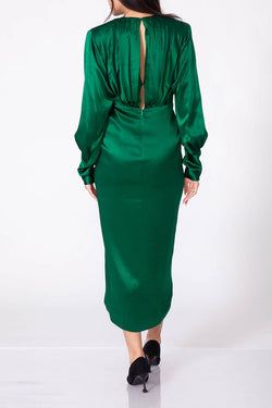 Aquarel Studio | Hemera Dress - Emerald Color, alternative view