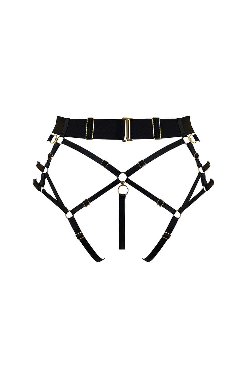Atelier bordelle kora multi style harness brief without thong black