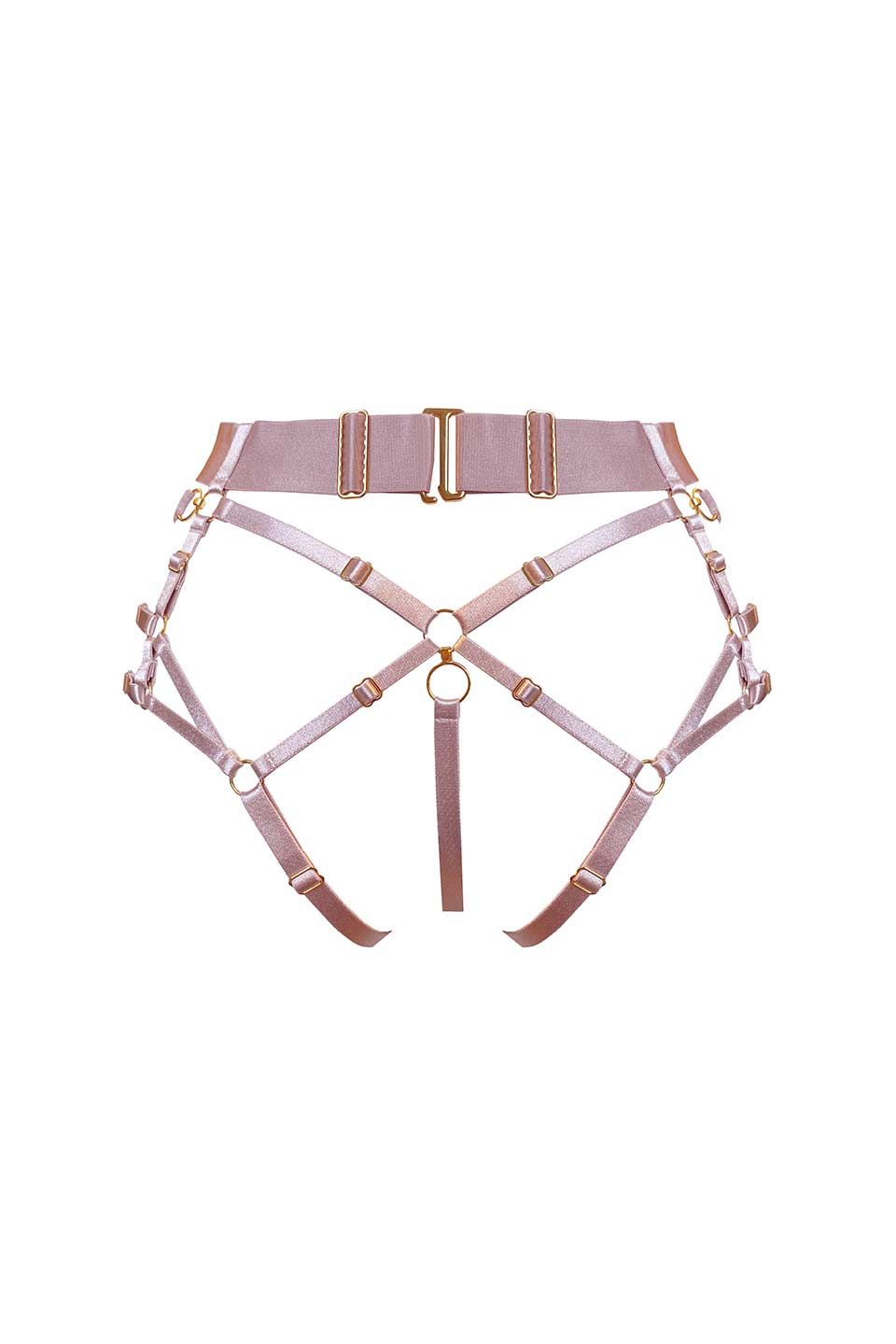 Thumbnail for Product gallery 3, Atelier bordelle kora multi style harness brief without thong rose back