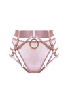 Atelier bordelle kora multi style harness brief without thong rose front
