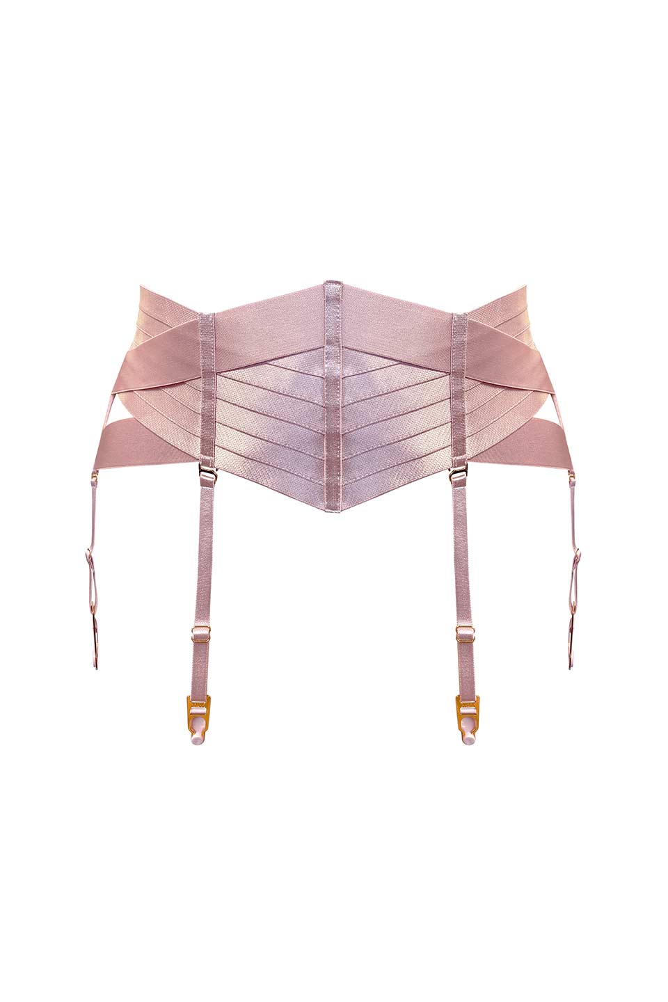 Atelier bordelle kora suspender rose front