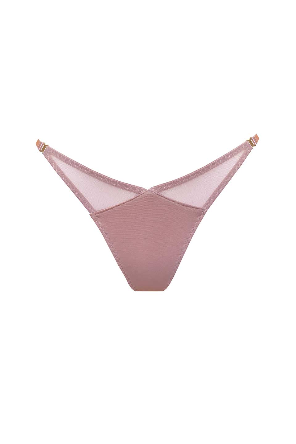Atelier bordelle kora thong rose front. Product gallery 1