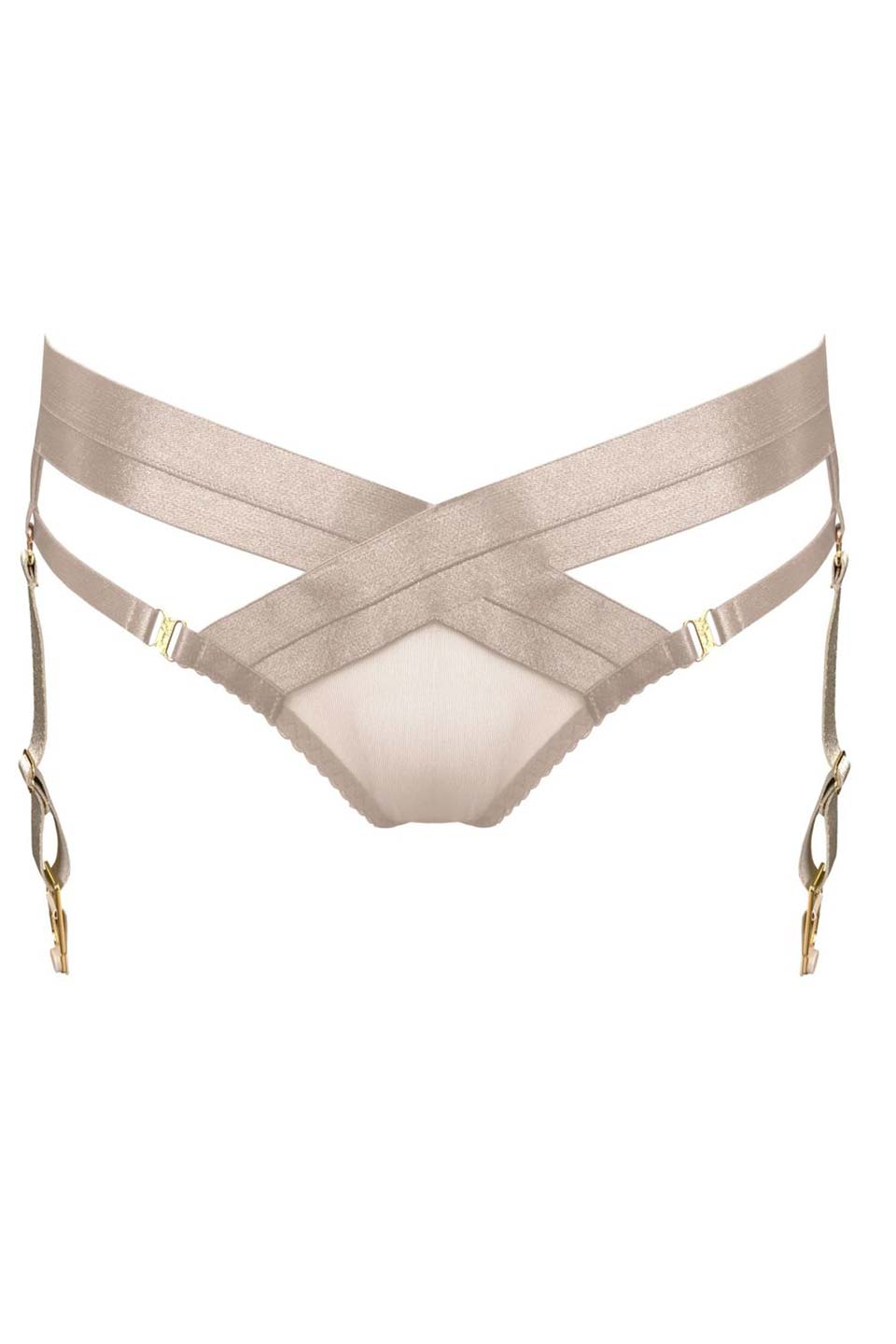Atelier bordelle tomoe brief caramel front. Product gallery 1