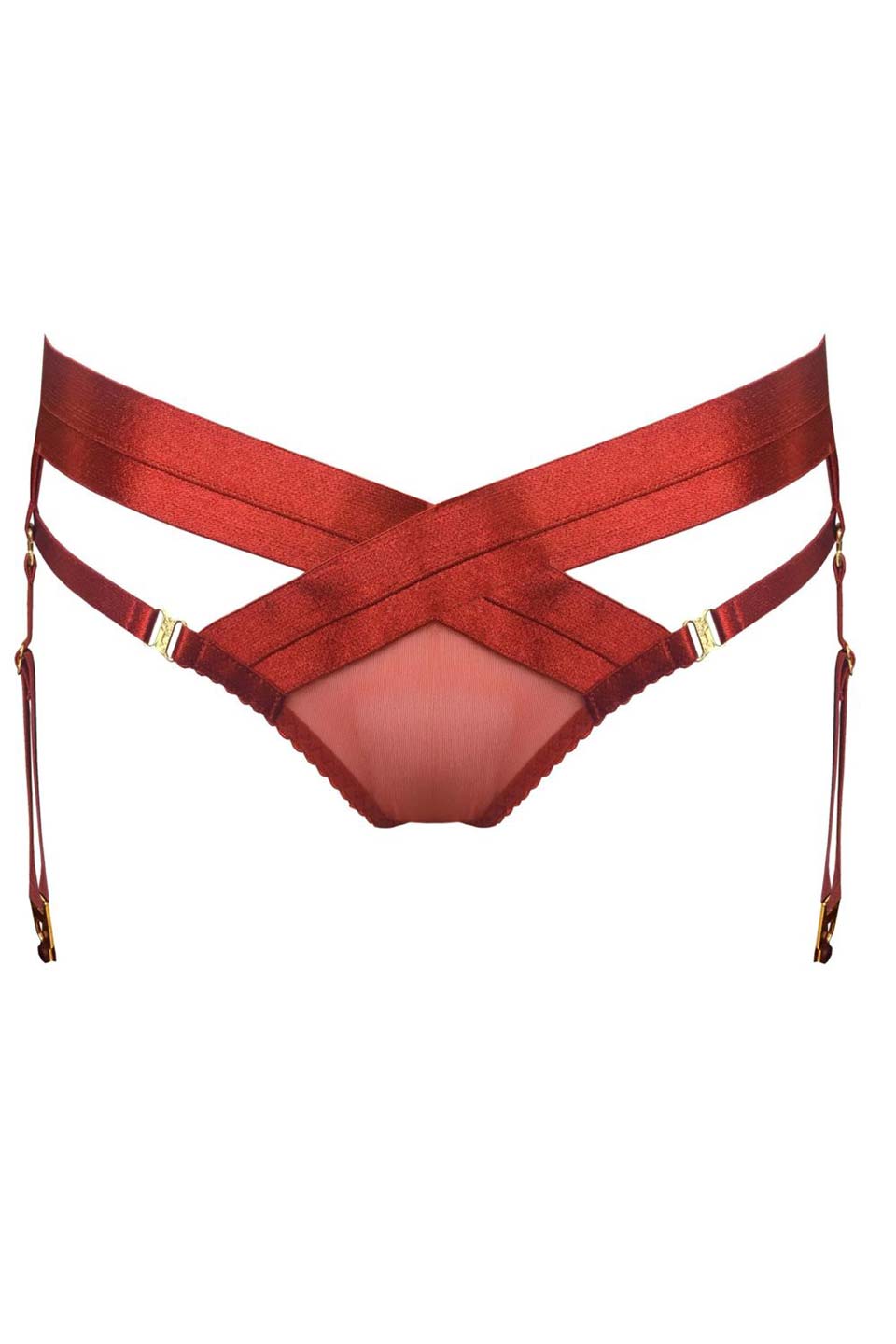 Atelier bordelle tomoe brief red front. Product gallery 1