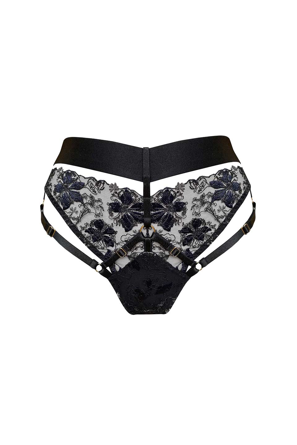Thumbnail for Product gallery 1, Atelier bordelle vita high waist thong black front
