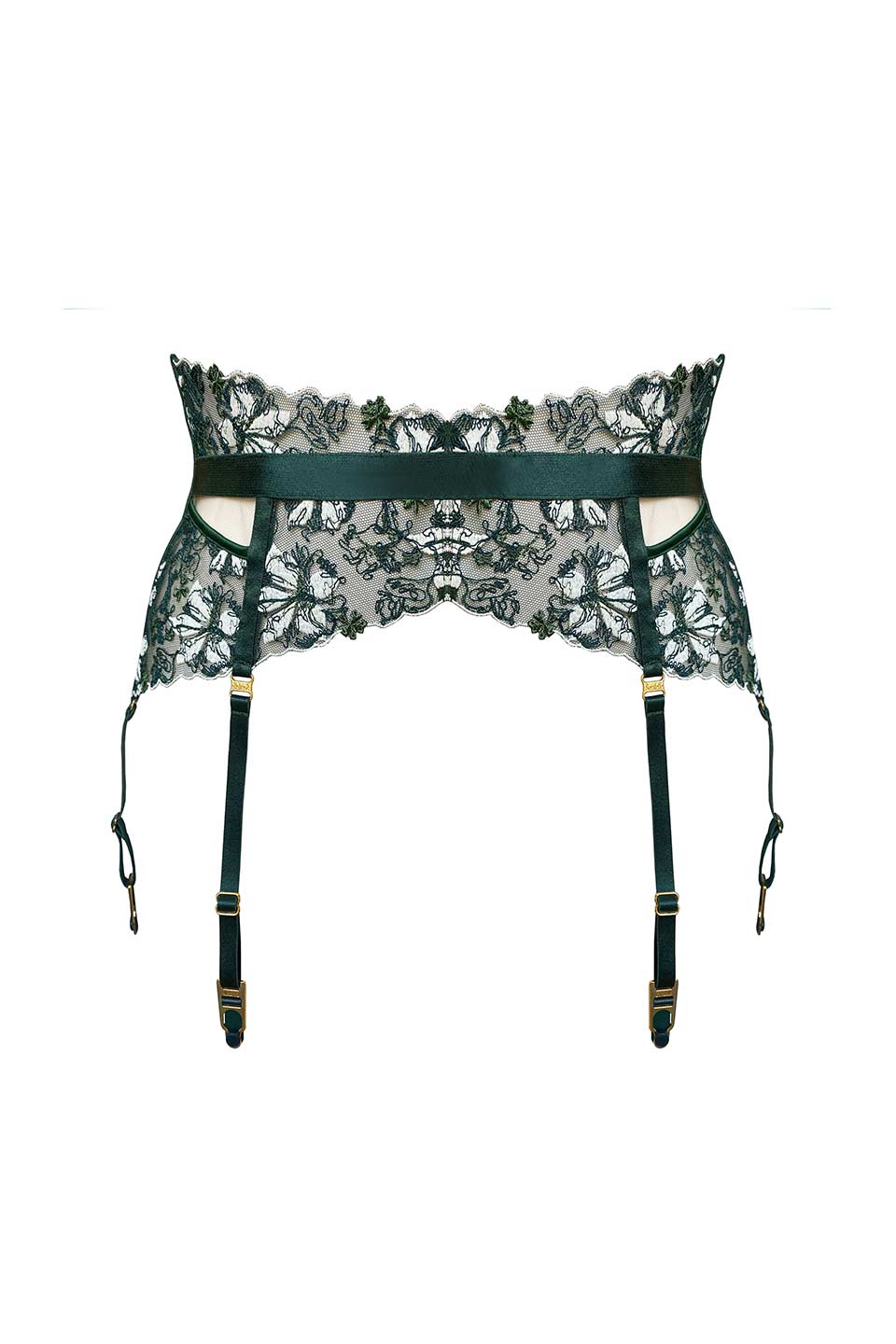 Shop online trendy Green Lingerie accessories from Atelier Bordelle Fashion designer. Product gallery 1