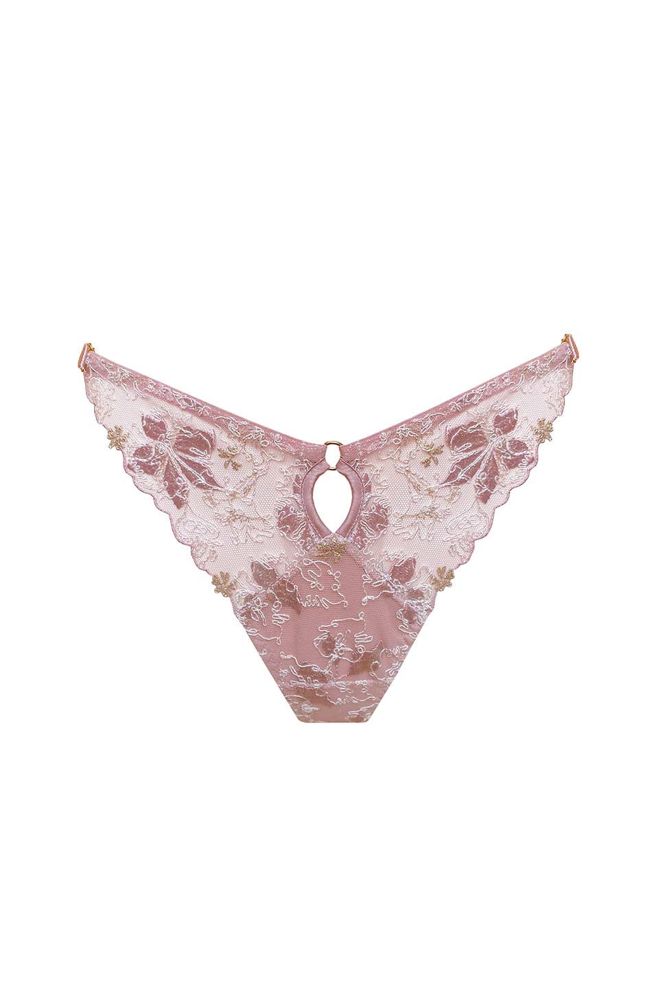 Atelier bordelle vita thong rose front. Product gallery 1