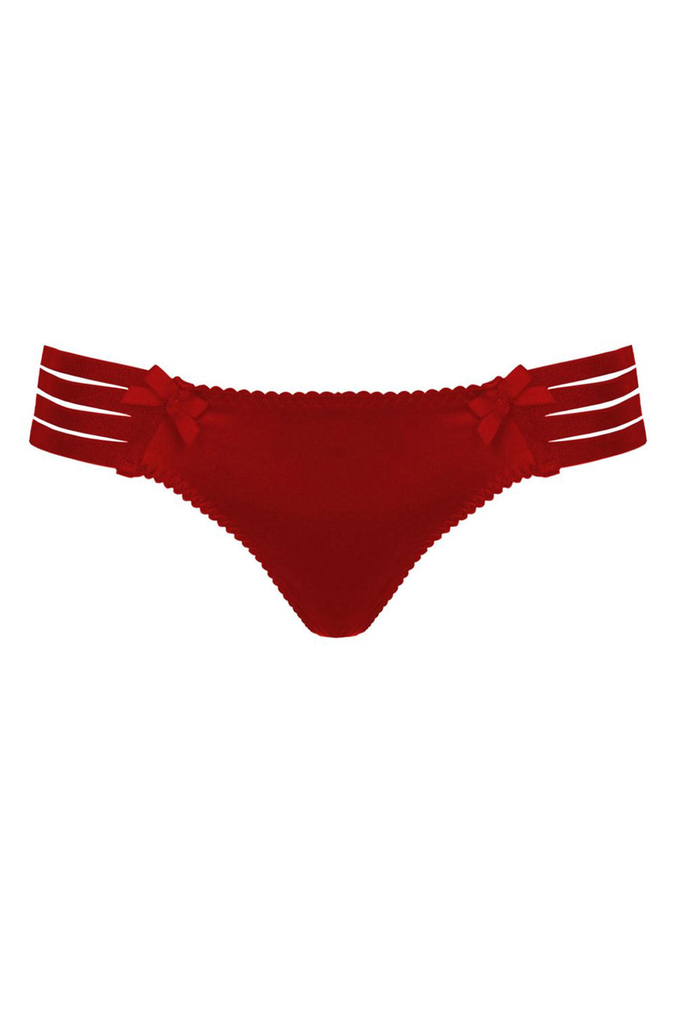 Thumbnail for Product gallery 1, Atelier bordelle webbed thong red front