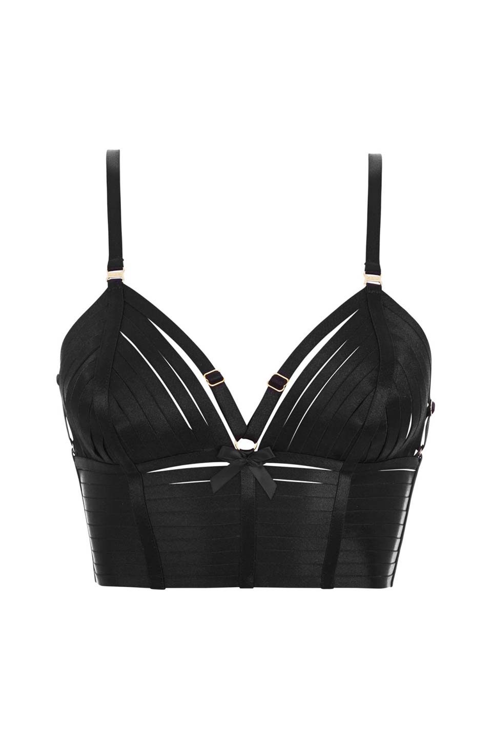 Shop online trendy Black Bras from Atelier Bordelle Fashion designer. Product gallery 1