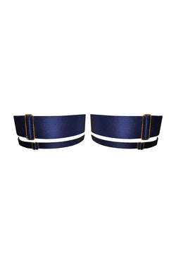 Bordelle | Onda Garters Navy Blue, alternative view