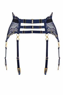 Bordelle | Onda Suspender Navy Blue, alternative view