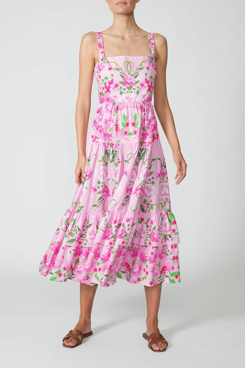 borgo de nor daniela floral midi dress Daniela Floral Midi Dress by Borgo de Nor