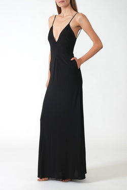 Federica Tosi | Backless Long Dress Black, alternative view