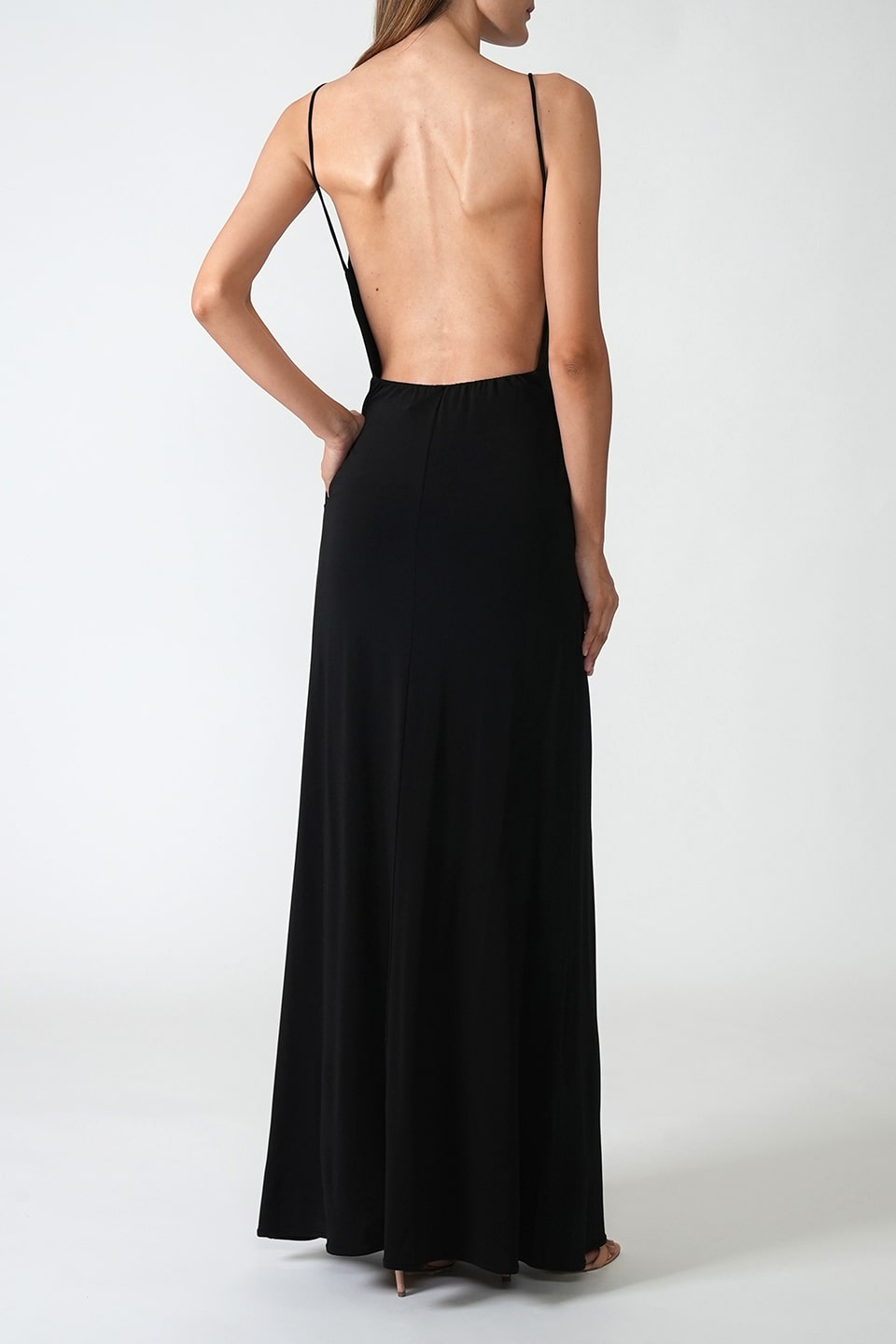 Buy Black Backless Maxi Dress Online - Label Ritu Kumar India Store View