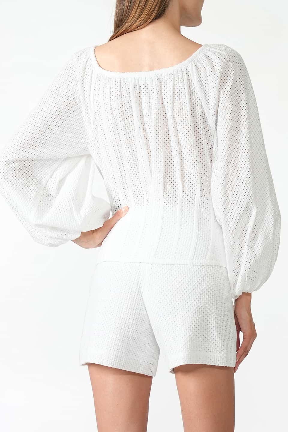 Designer White Women blouses, shop online with free delivery in UAE. Product gallery 6
