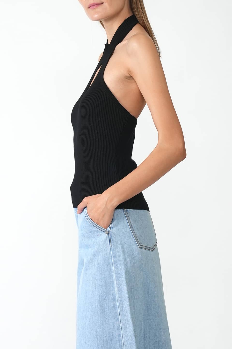 Thumbnail for Product gallery 2, Backless Stretch Top Black