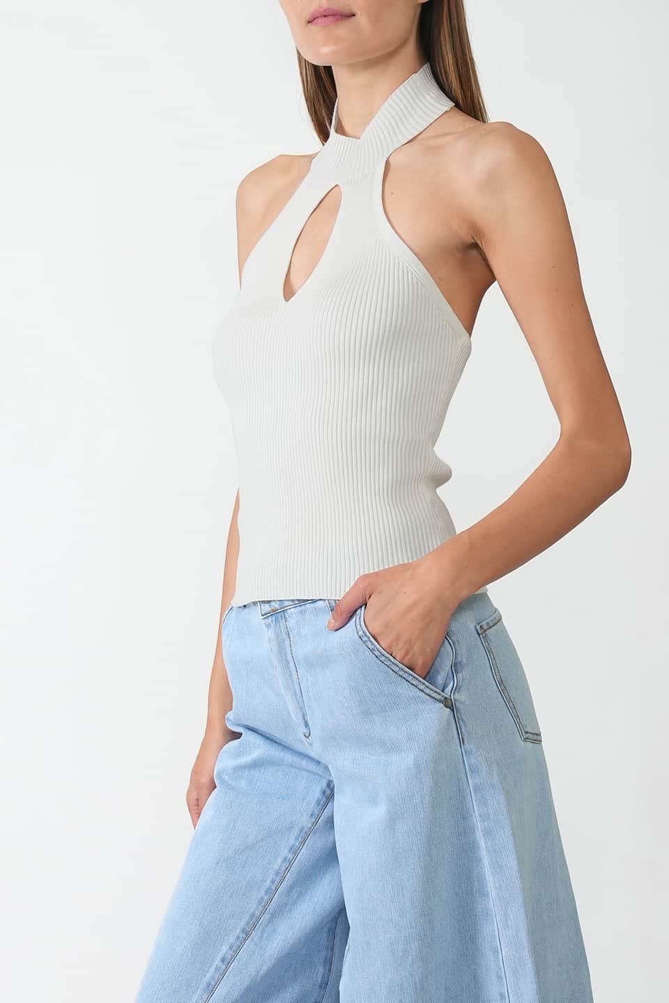 Thumbnail for Product gallery 3, Backless Stretch Top Latte