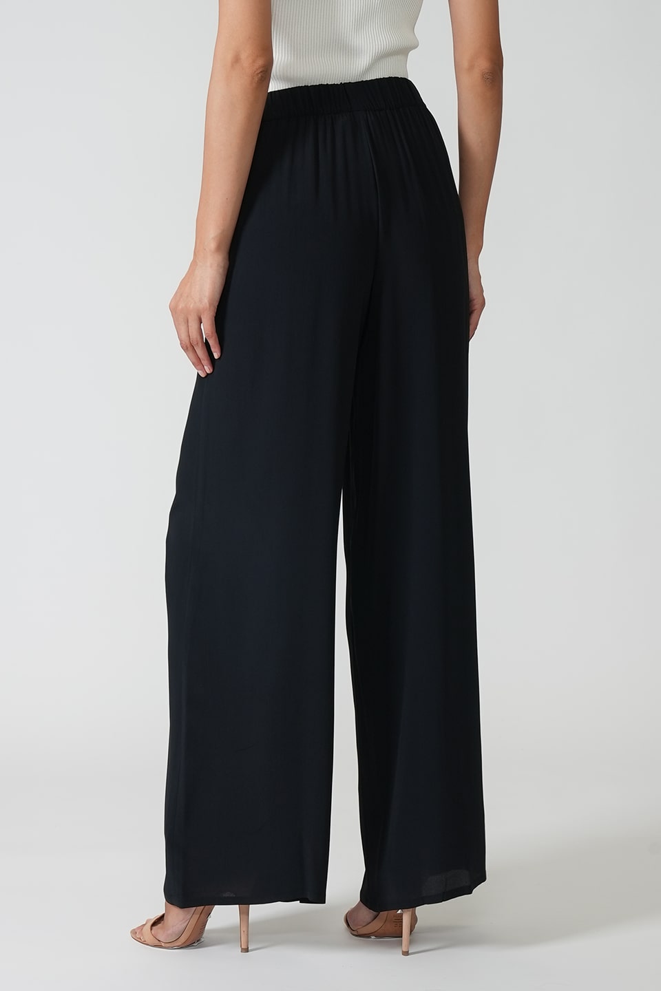 Thumbnail for Product gallery 6, Wide-leg Trousers Black