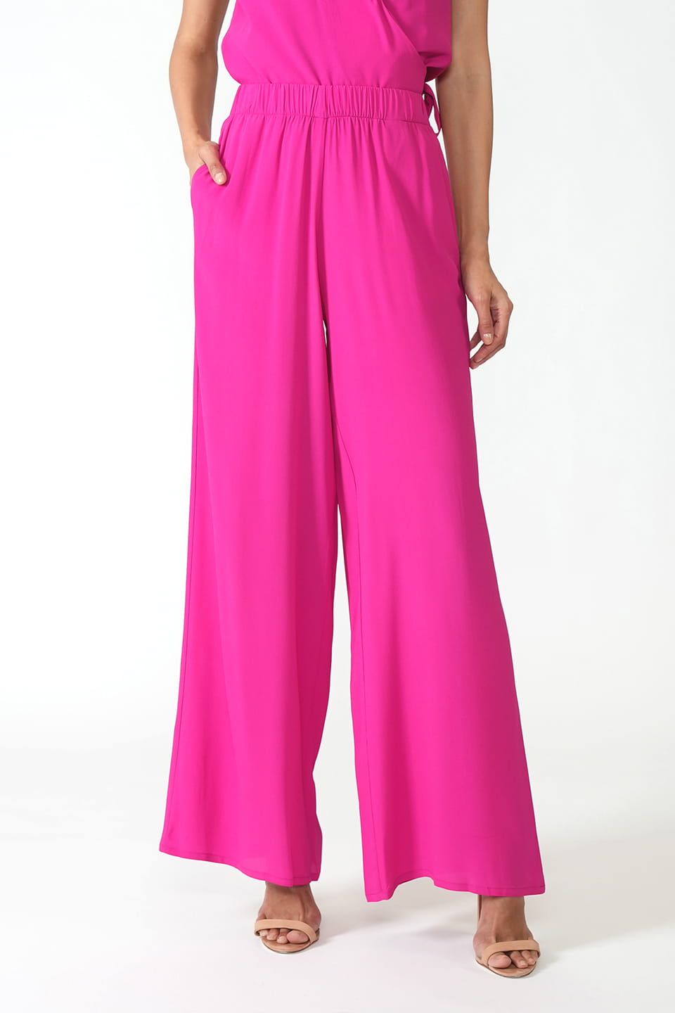 Thumbnail for Product gallery 1, Wide-leg Trousers Magenta