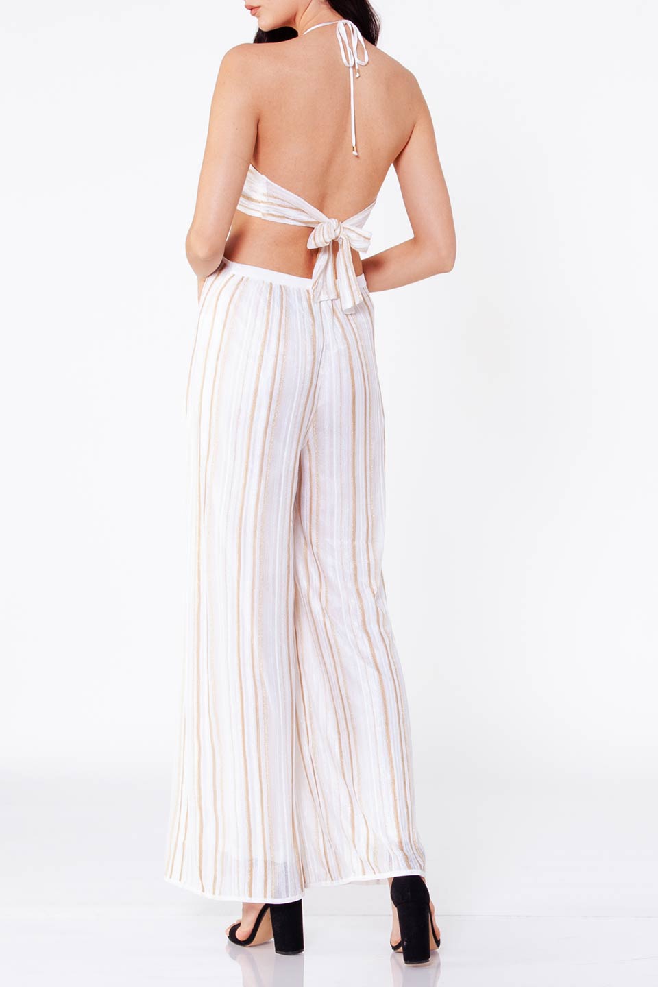 Thumbnail for Product gallery 5, kukhareva london leonnie jumpsuit white gold back side