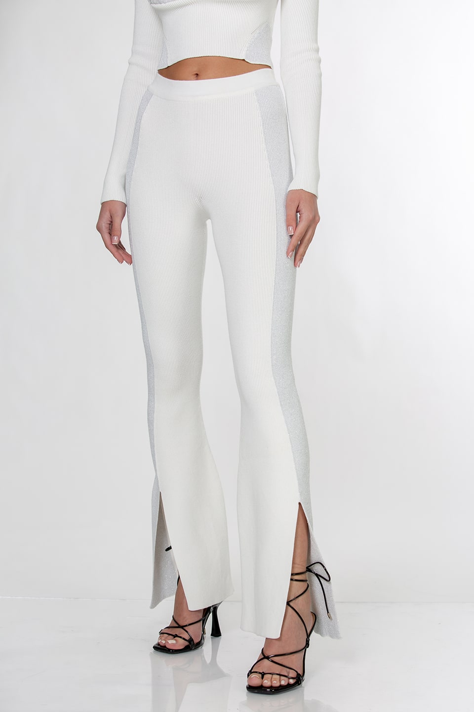 Thumbnail for Product gallery 1, kukhareva london seven pants white front slit