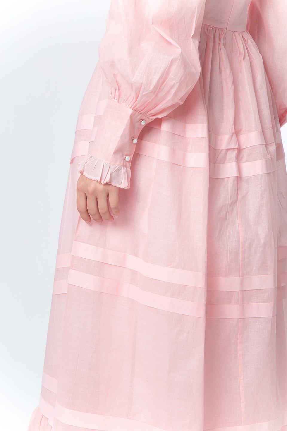 Thumbnail for Product gallery 3, Manoush religeuse long dress pink detail