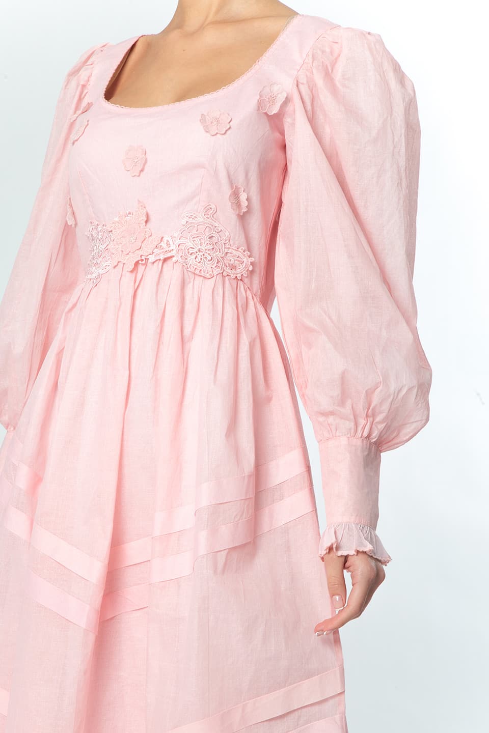 Thumbnail for Product gallery 5, Manoush religeuse long dress pink side detail