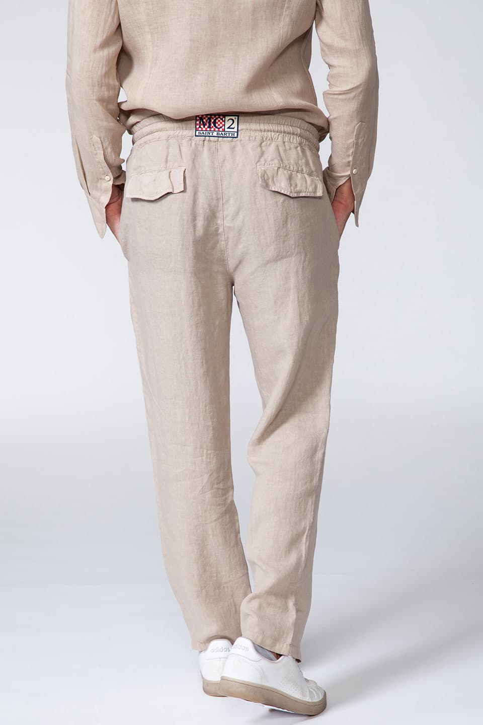 Thumbnail for Product gallery 2, MC saint barth male calais trousers beige back