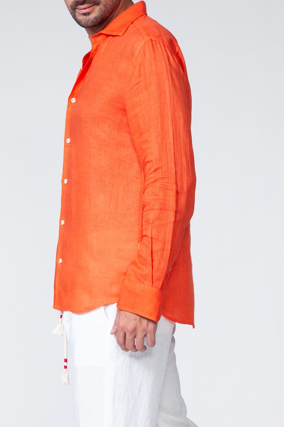 Thumbnail for Product gallery 5, MC saint barth male pamplona shirt orange side
