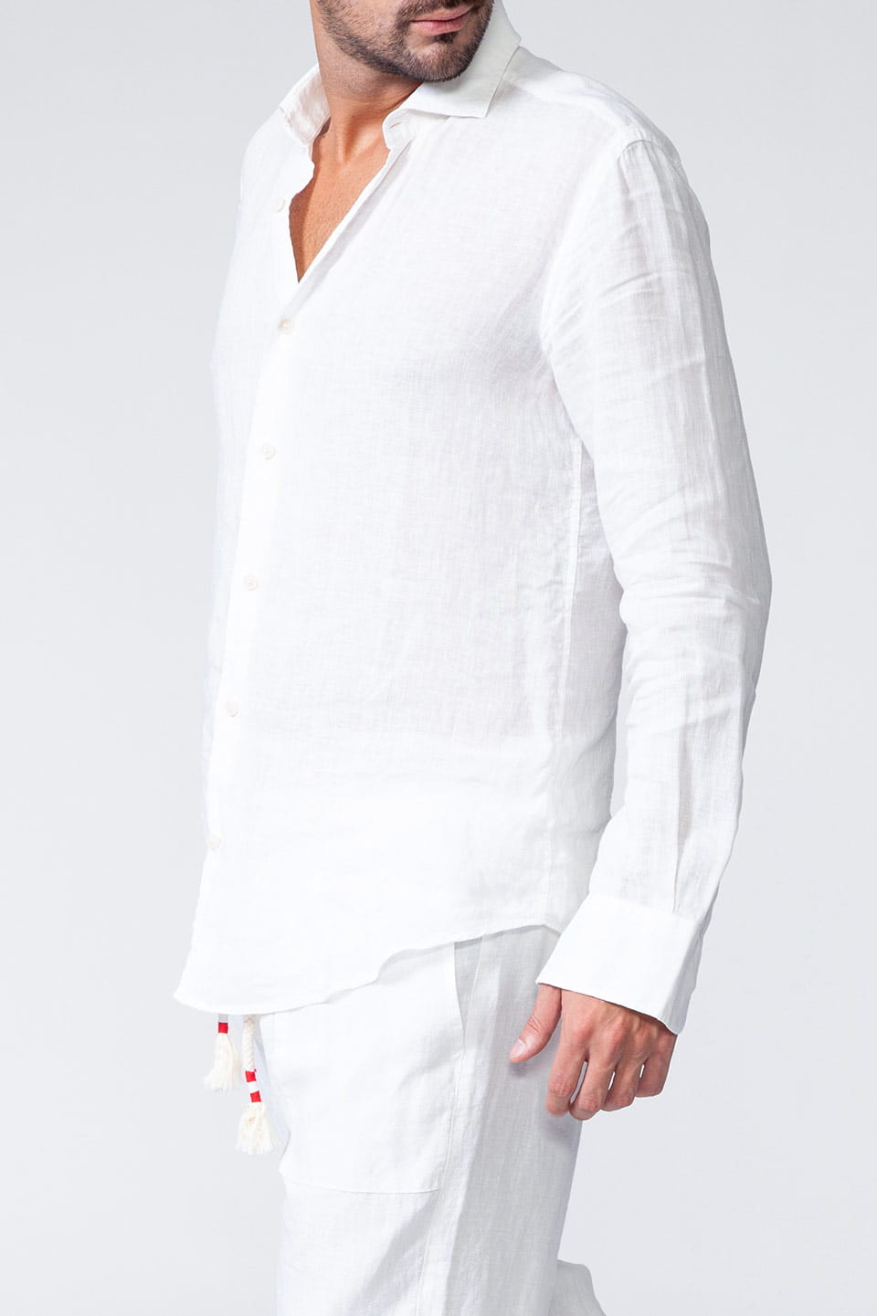 Thumbnail for Product gallery 2, MC saint barth male pamplona shirt white side
