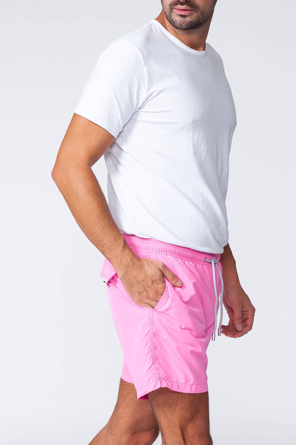 MC saint barth male swimwear pantone pink side