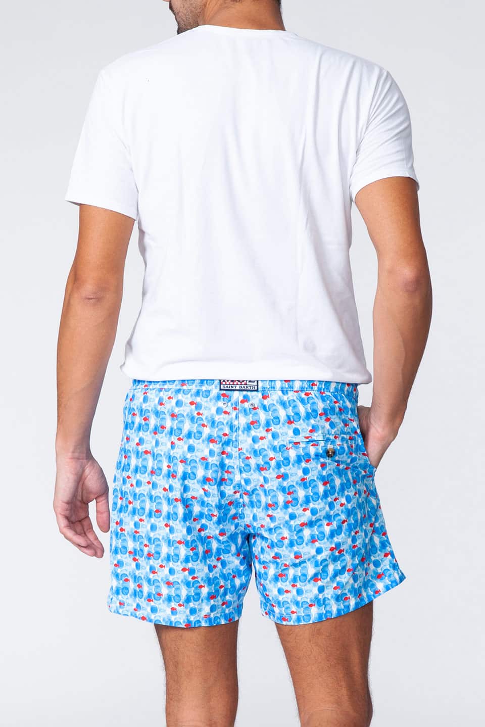 Designer Light blue Men swimwear, shop online with free delivery in UAE. Product gallery 2