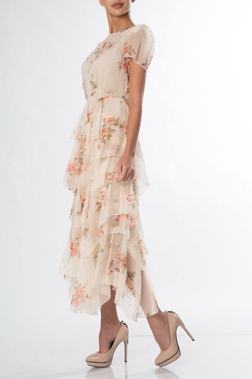 Designer Beige Maxi dresses, shop online with free delivery in UAE. Product gallery 4