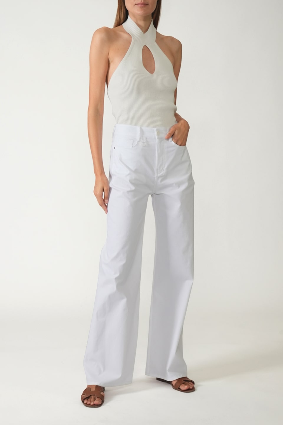 Shop online trendy White Women pants from Vivetta Fashion designer. Product gallery 1