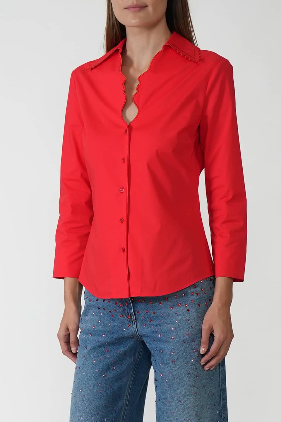 Designer Red Women long sleeve, shop online with free delivery in UAE. Product gallery 2